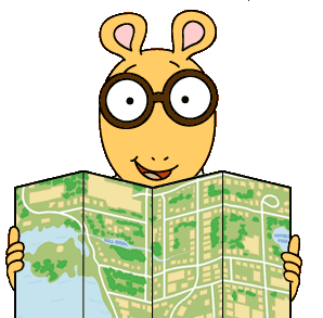 Arthur with map.png