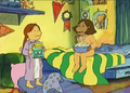 Francine and Muffy Sleepover in pajamas.PNG