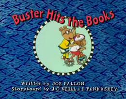 Buster Hits the Books Title Card.png
