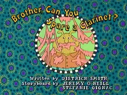 Brother Can You Spare a Clarinet? Title Card.png