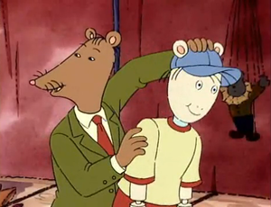 Mr. Ratburn as seen in Arthur and the Real Mr. Ratburn