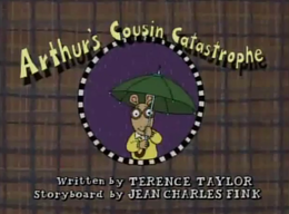 Arthur's Cousin Catastrophe Title Card.png