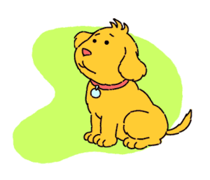 A promotional image of the Read's dog, Pal.