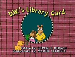 D.W.'s Library Card Title Card.png