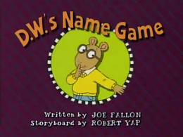 D.W.'s Name Game Title Card.png