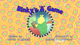 Binky's 'A' Game title card.png